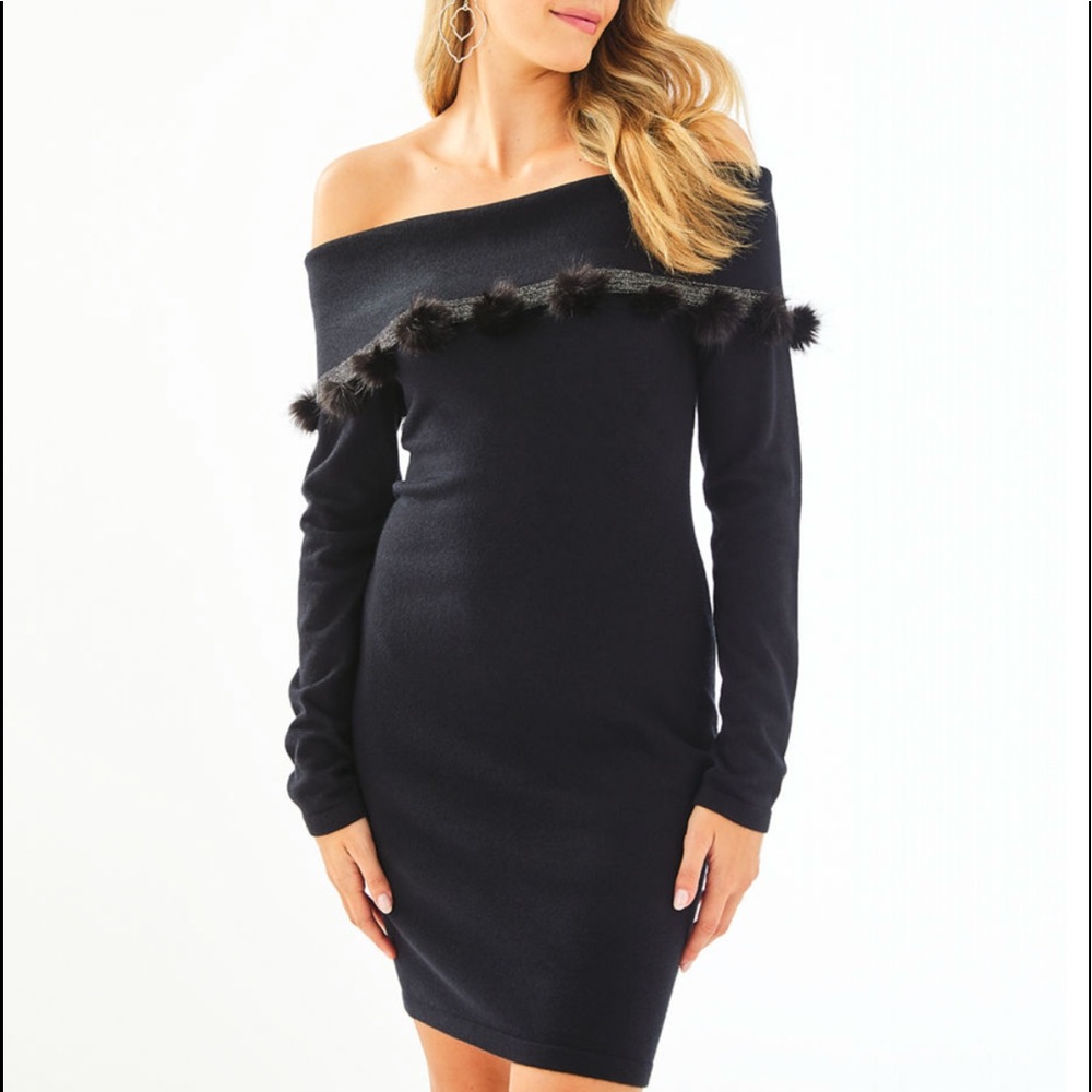 Lily off the shoulder sweater dress